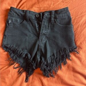 23 KanCan Black Denim Mini Shorts